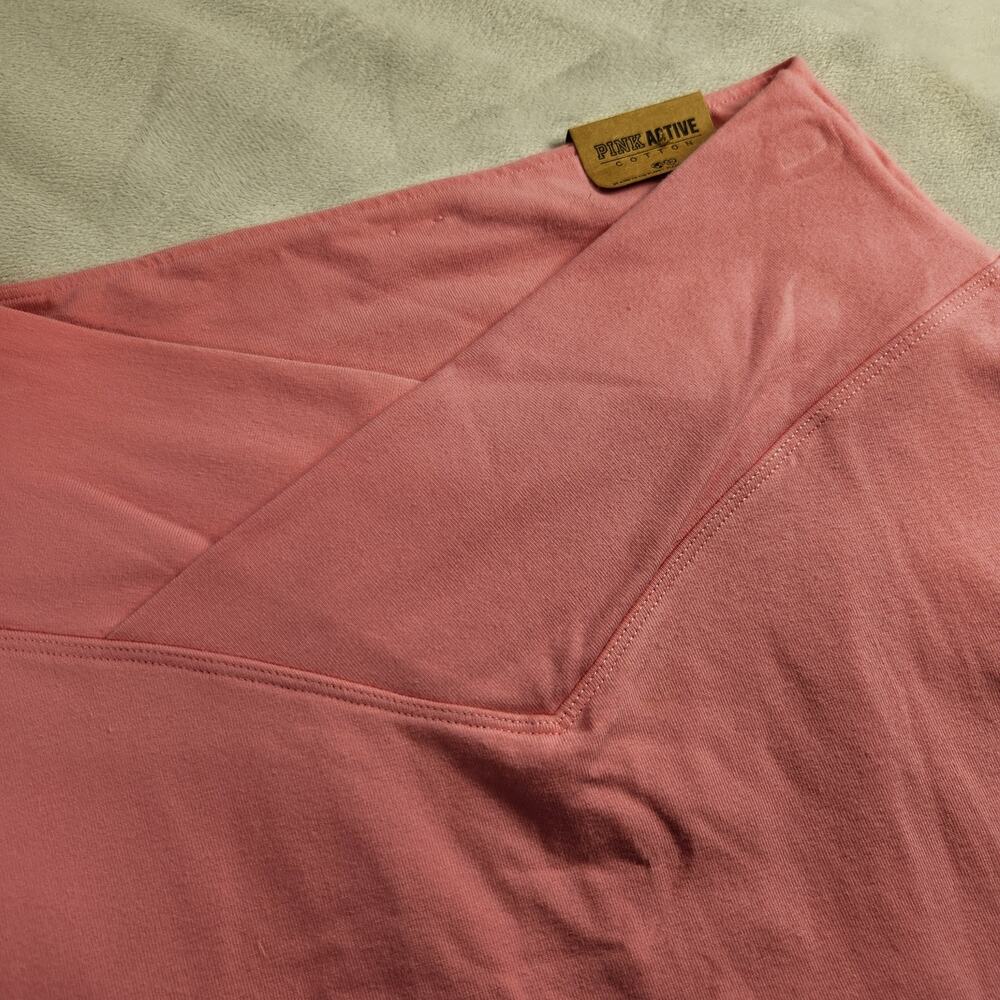 VS PINK Pink Stretch Cotton High Waist V Crossover Skort with Pockets Small NWT - Picture 2 of 9
